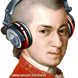 Mozart with Headphone